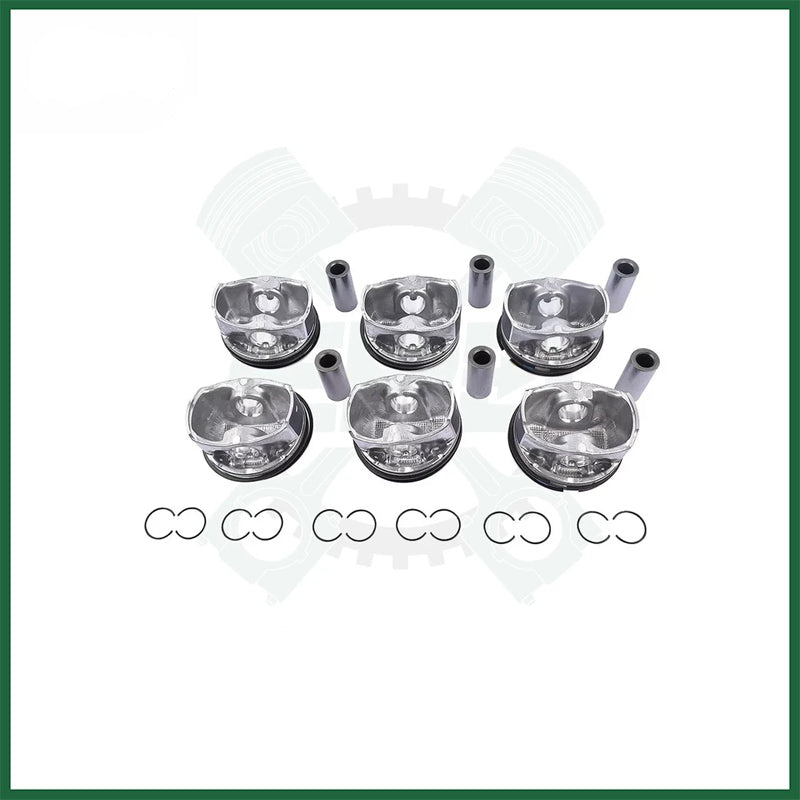 x6 STD Pistons with Rings Land Rover Jaguar 3.0 AJ126 306PS Petrol Engine Set