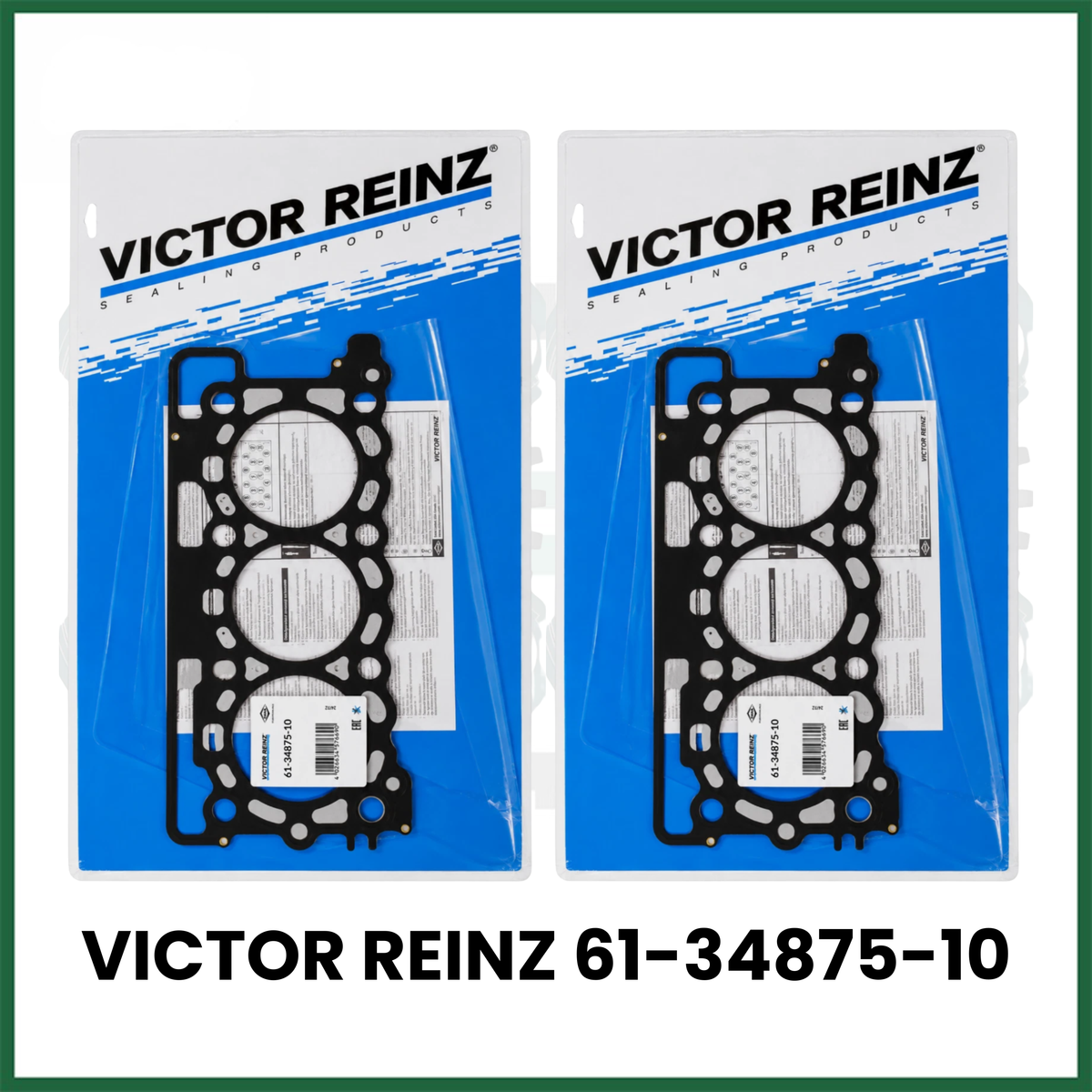 HEAD GASKETS x2 FITS 276DT TDV6 LAND ROVER 2.7L DIESEL ENGINE - VICTOR REINZ 61-34875-10