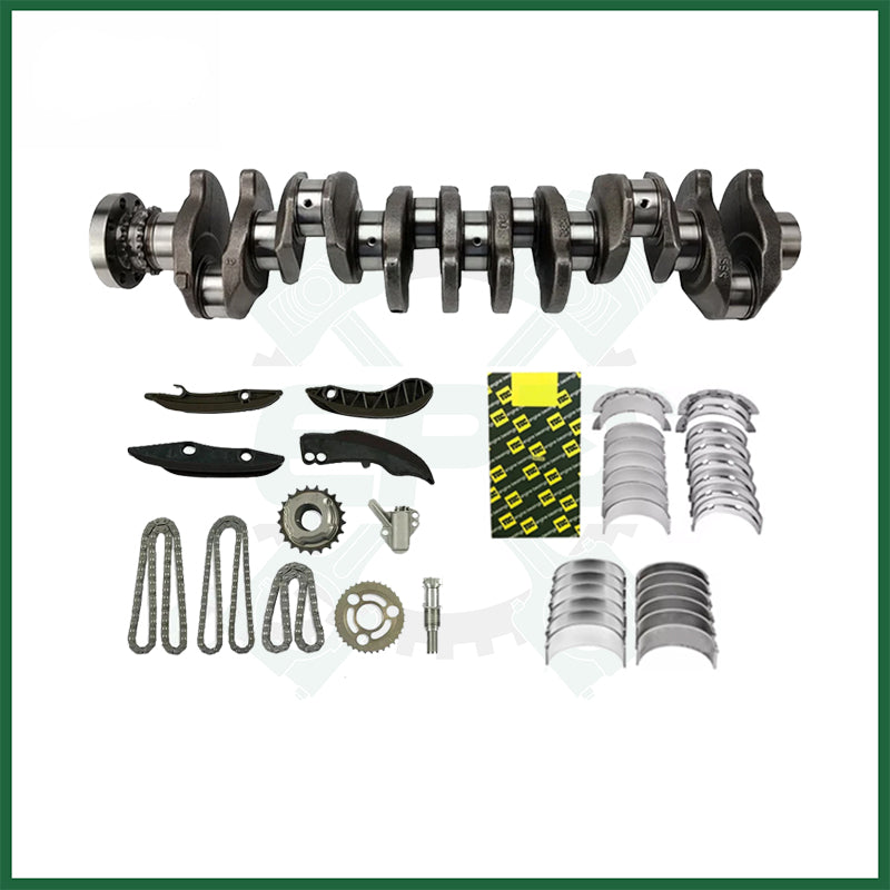 BMW N57D30 Crankshaft 8-Web with Timing Chain Kit & Bearings fits 3.0 Diesel Engine