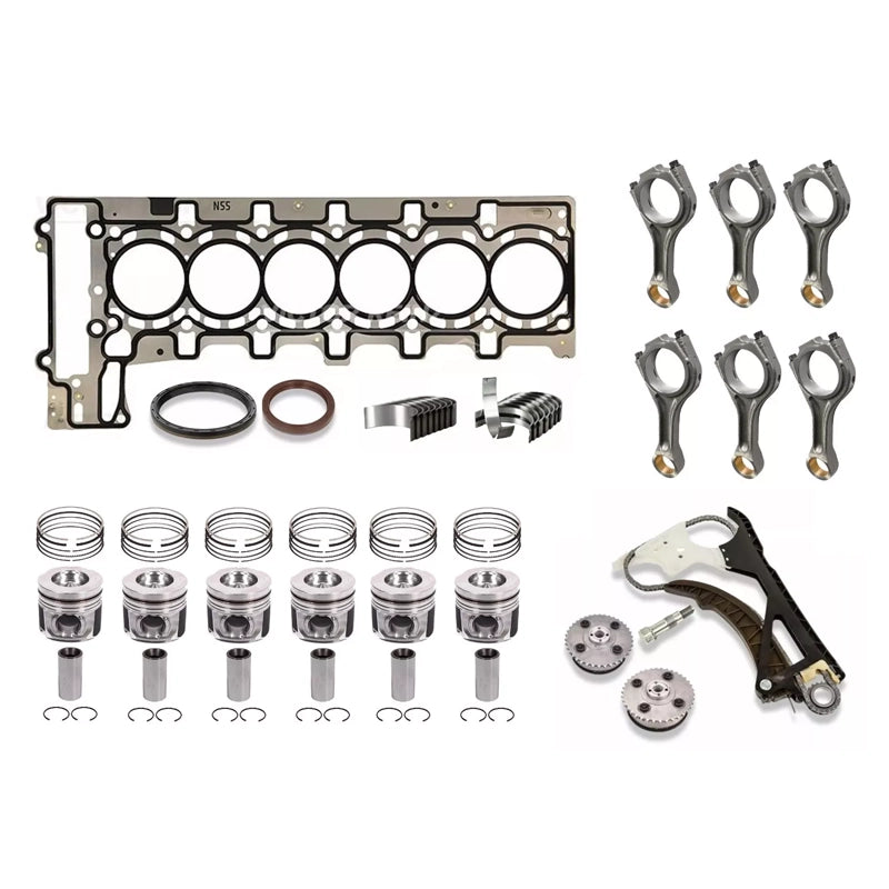 BMW N55B30A Engine Rebuild Kit & Timing Chain Kit – 3.0L