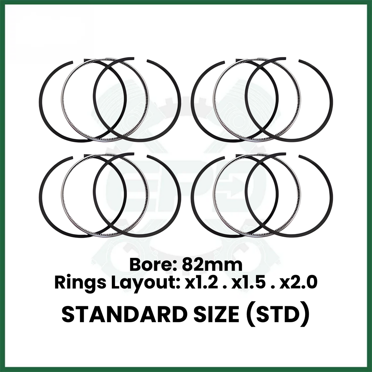 Piston Rings Set x4 STD For BMW N43 N45 N46 X4 116i 120i 316i 2.0L 16v Petrol