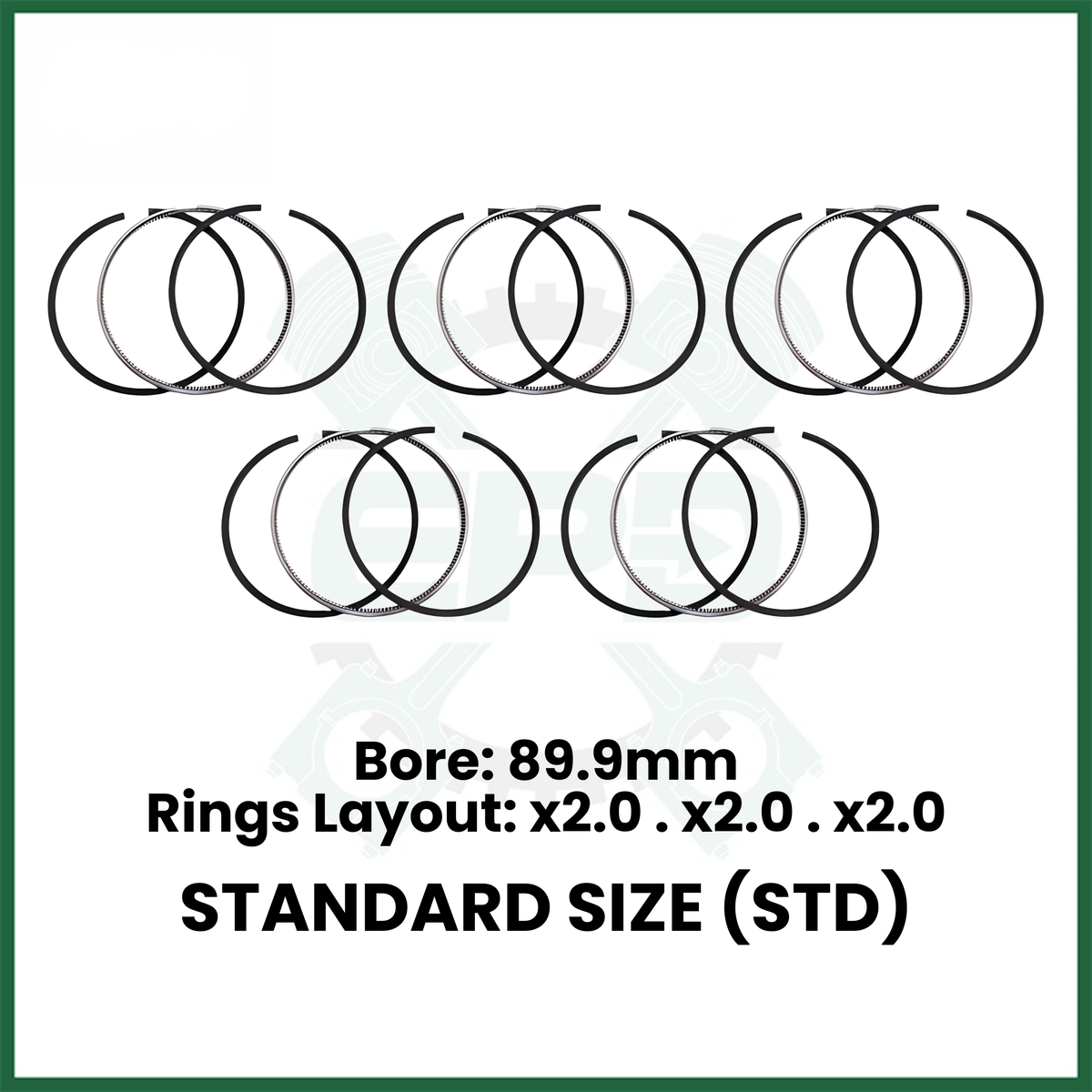 Ford Safa Transit 3.2 TDCi Diesel Engine Piston Rings Set x5 STD