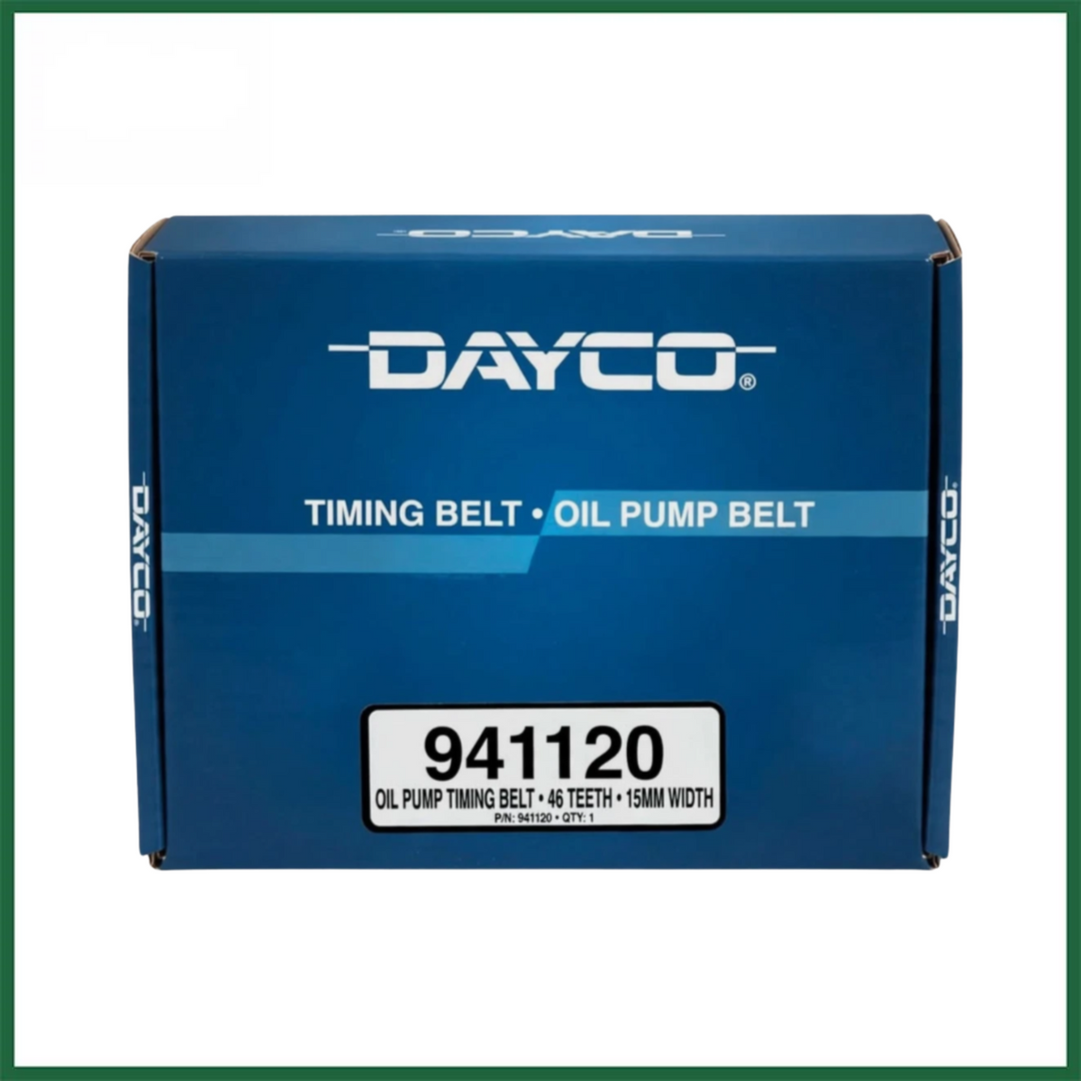 Dayco 941120 Oil Pump Belt Ford M1DA 1.0L Petrol