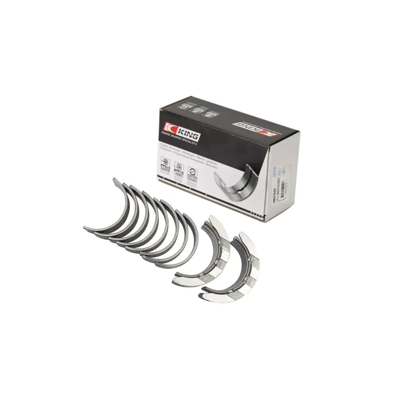KING Main Bearing Set STD MB5784SI for BMW N20B20 2.0 Petrol Engine