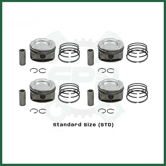 Mercedes-Benz M270 2.0T Turbo Engine Piston with Rings Set x4 STD A200 CLA GLA