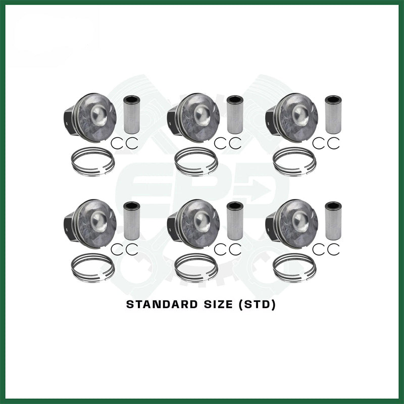 x6 STD Pistons with Rings Land Rover Jaguar 3.0 AJ126 306PS Petrol Engine Set