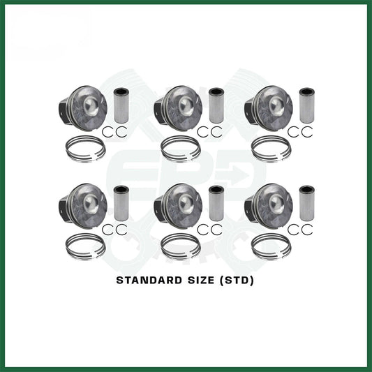 x6 STD Pistons with Rings Land Rover Jaguar 3.0 AJ126 306PS Petrol Engine Set