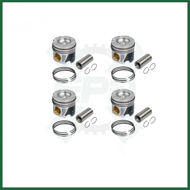 Mercedes-Benz OM651 Piston with Rings Set x4 0.5mm Oversize 2.1L Diesel Engine