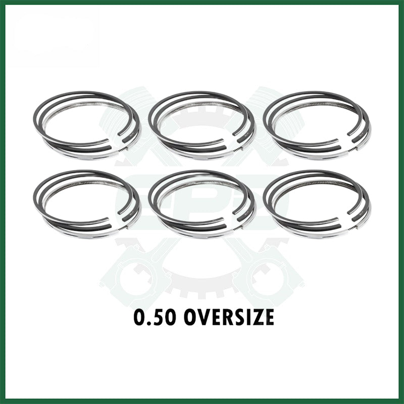 Mercedes-Benz OM642 3.0L Diesel Engine Piston Rings Set x6 Oversize 0.50