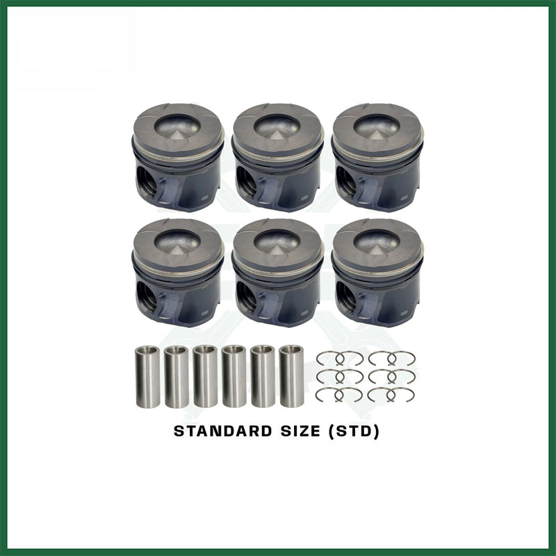 Jeep Grand Cherokee RAM 1500 EcoDiesel L630 A630 Piston with Rings Set x6 STD