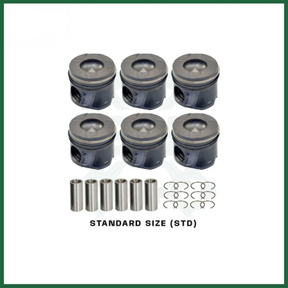 Jeep Grand Cherokee RAM 1500 EcoDiesel L630 A630 Piston with Rings Set x6 STD