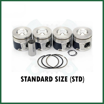 x4 BMW N47 2.0 Diesel Engine Pistons with Rings STD 3 5 Series Touring 6 Convertible