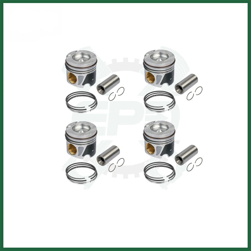 Mercedes-Benz OM651 Piston with Rings Set x4 STD 2.1 Diesel A B C E-Class
