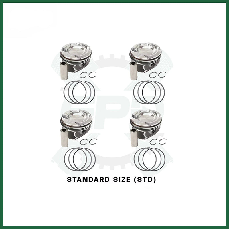 Mercedes-Benz M274 2.0T Turbo Engine Pistons with Rings Set x4 STD for C300 E200 E300