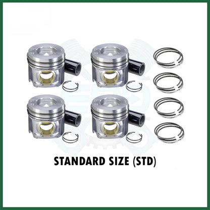BMW B47D20 Piston with Rings Set x4 2.0L Diesel Engine Fits 120D 320D X1 X3 F10 F20