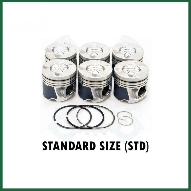 Mercedes-Benz OM642 G350d Piston with Rings Set x6 STD 3.0 CDI Diesel Engine