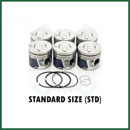 Mercedes-Benz OM642 G350d Piston with Rings Set x6 STD 3.0 CDI Diesel Engine