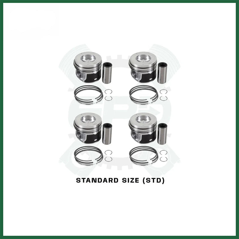 BMW B47D20 Piston with Rings Set x4 2.0L Diesel Engine Fits 120D 320D X1 X3 F10 F20