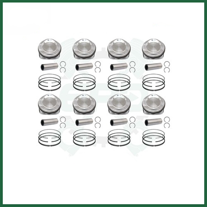8x Pistons With Rings Set Land Rover Jaguar 5.0 AJ133 508PS V8 Petrol Engine Oversize 0.50