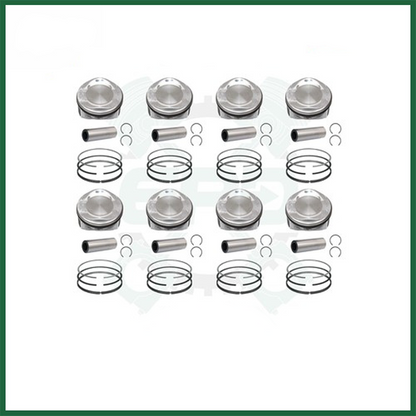 8x Pistons With Rings Set Land Rover Jaguar 5.0 AJ133 508PS V8 Petrol Engine Oversize 0.50