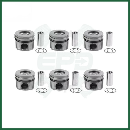 x6 Pistons with Rings Set Land Rover Jaguar 3.0 306DT Diesel Engine