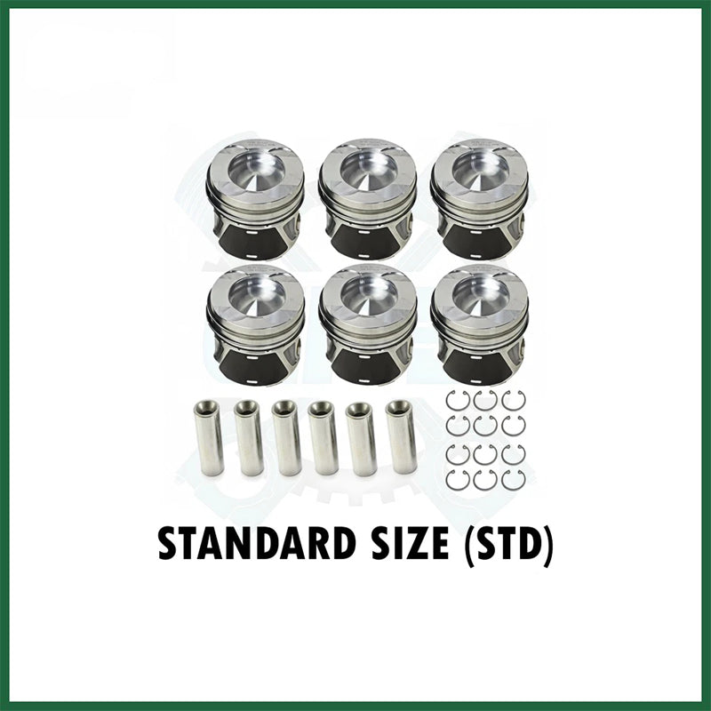 Mercedes-Benz OM642 G350d Piston with Rings Set x6 STD 3.0 CDI Diesel Engine