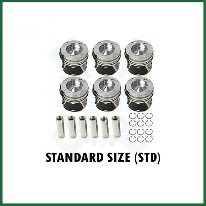 Mercedes-Benz OM642 G350d Piston with Rings Set x6 STD 3.0 CDI Diesel Engine