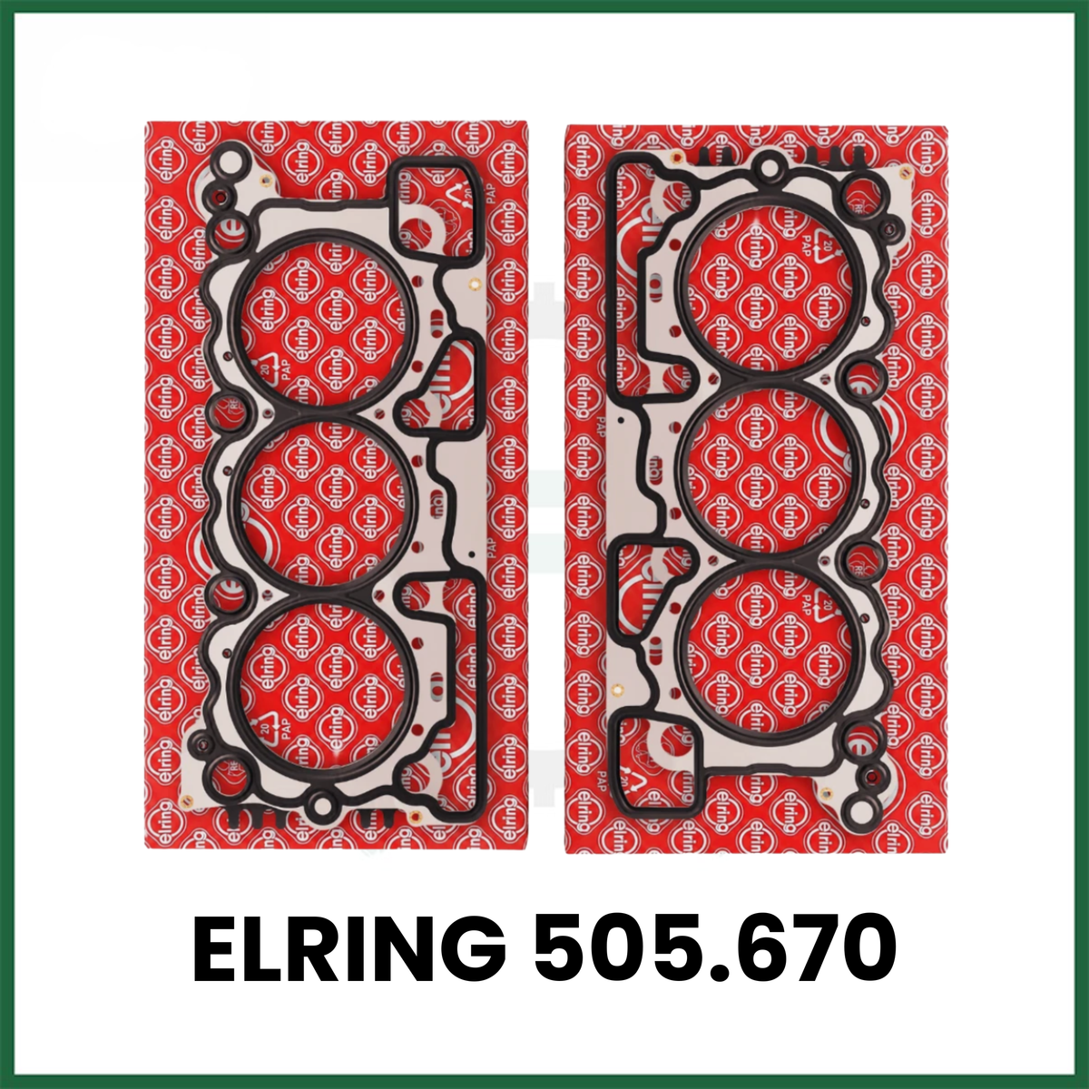 ELRING HEAD GASKETS x2 FITS LAND ROVER 2.7L 276DT TDV6 DIESEL ENGINE - 505.670