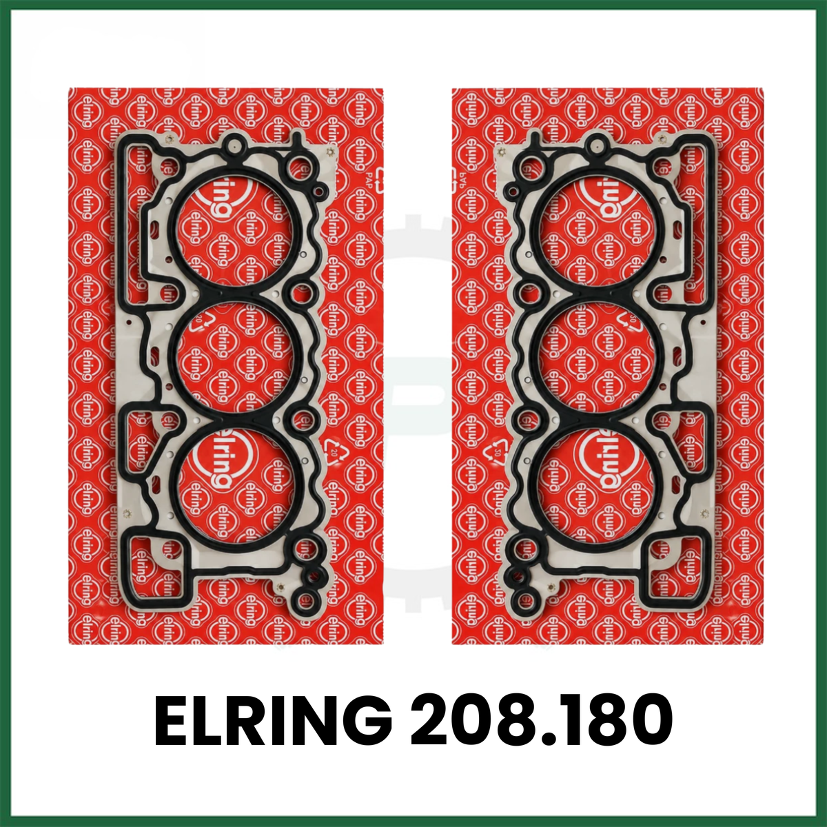 HEAD GASKETS x2 FITS LAND ROVER DISCOVERY 276DT TDV6 2.7L DIESEL ENGINE - ELRING 208.180