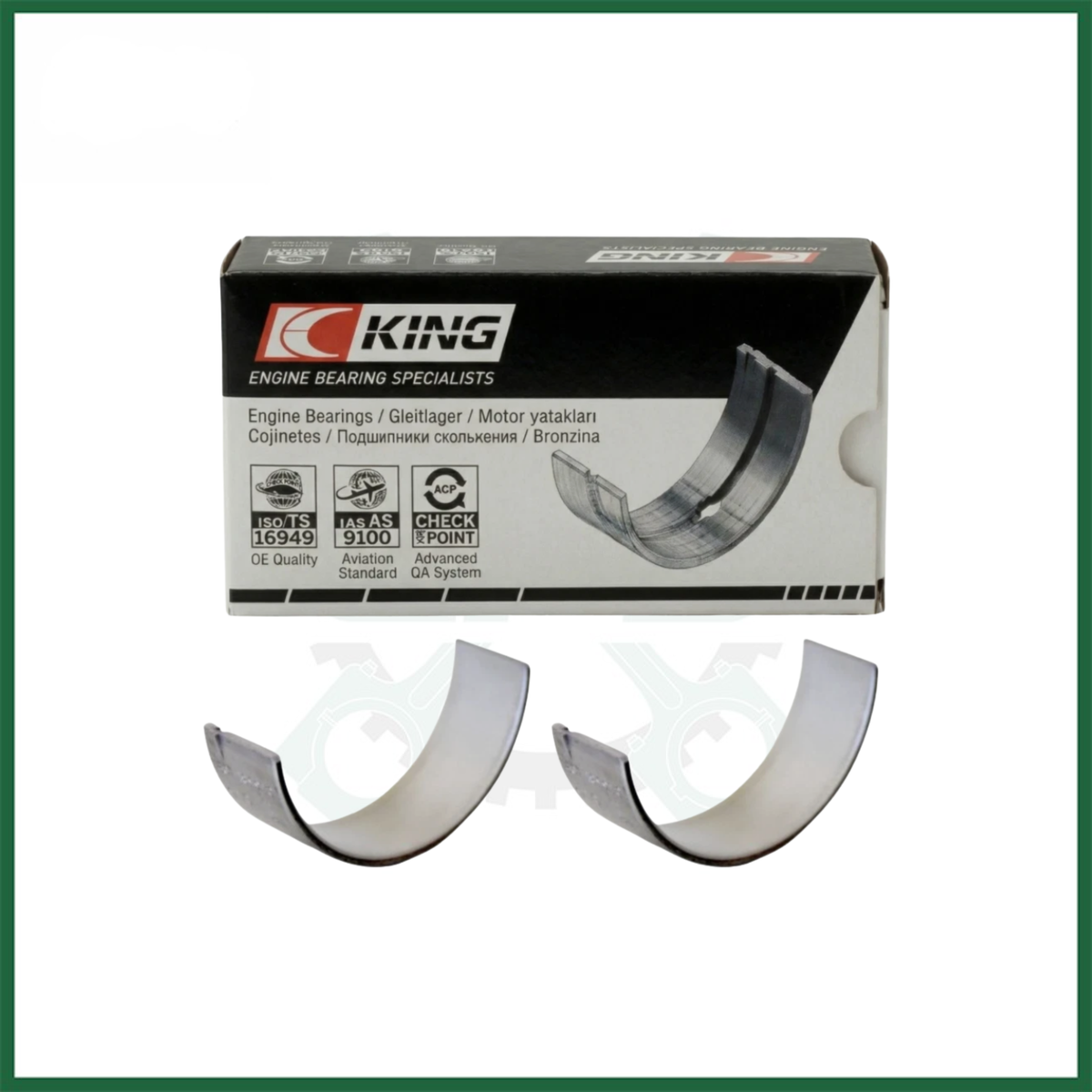 BMW N47D20 1 Cyl 0.25mm Conrod Bearing Set Fits N47 2.0L Diesel Engine - KING CR1658SV0.25
