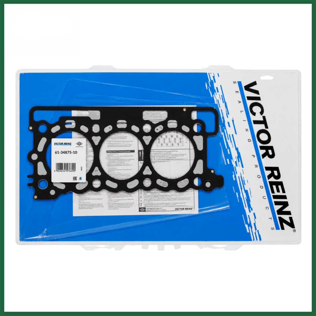 HEAD GASKETS x2 FITS 276DT TDV6 LAND ROVER 2.7L DIESEL ENGINE - VICTOR REINZ 61-34875-10