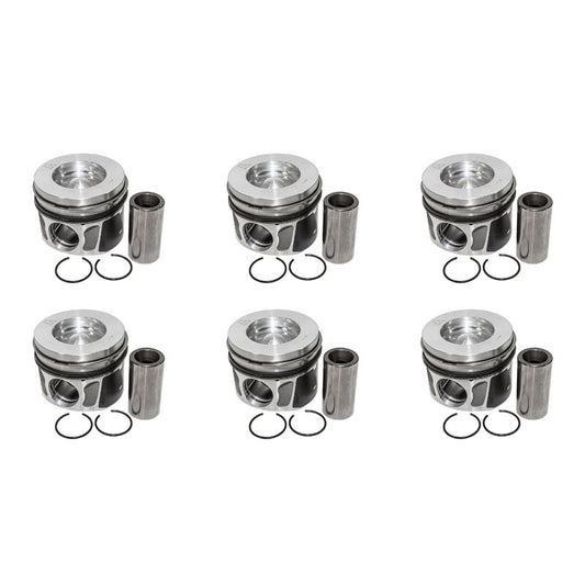 Pistons x6 for Land Rover 3.0 306DT & Jaguar Diesel Engine