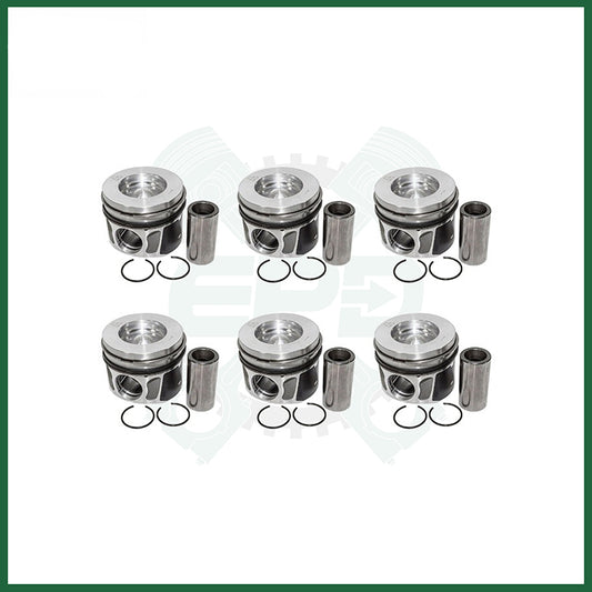 Pistons x6 for Land Rover 3.0 306DT & Jaguar Diesel Engine