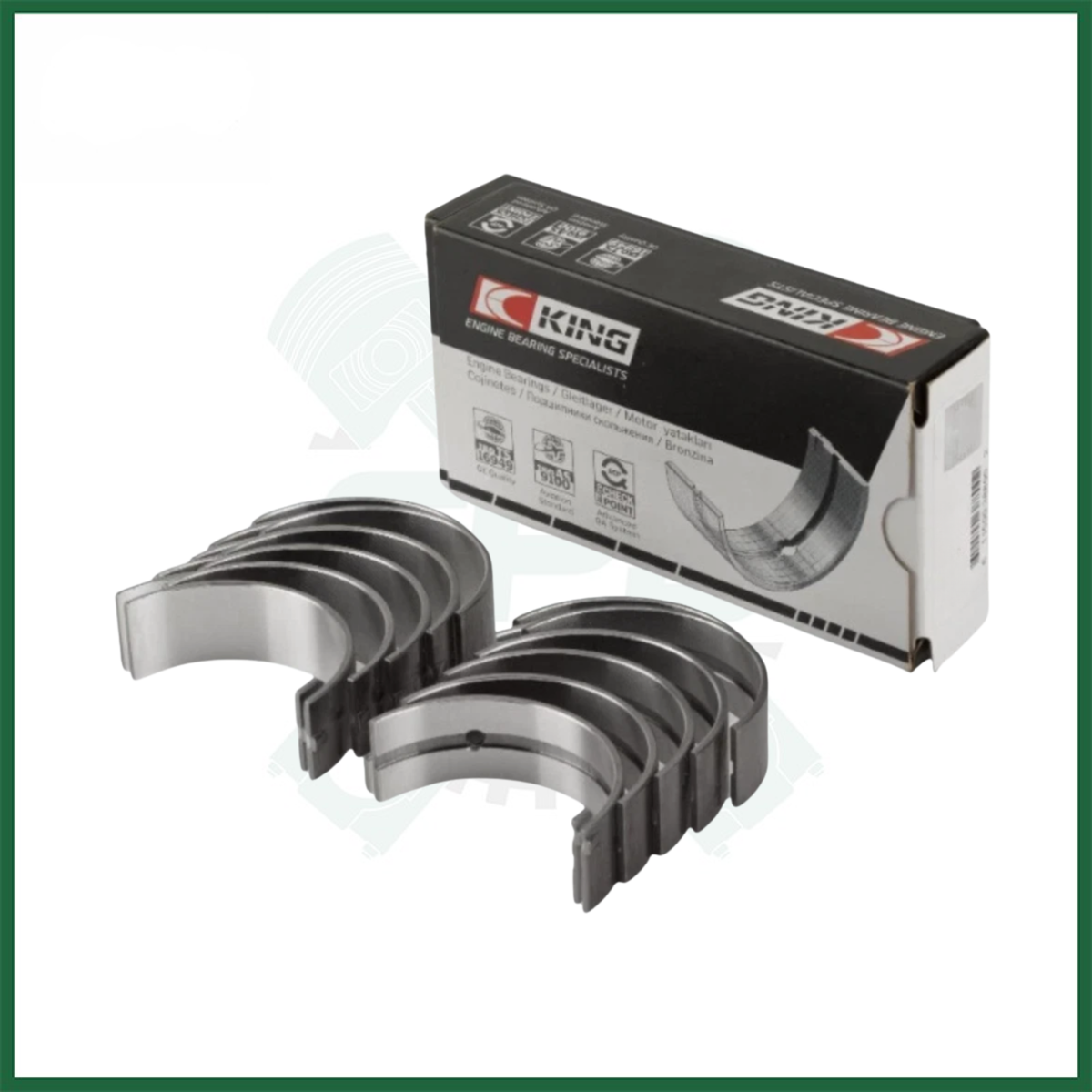 Main Crankshaft Bearings STD For Nissan Vauxhall Movano M9T676/670/690/692/694 2.3L Diesel Engine - KING MB5708SI