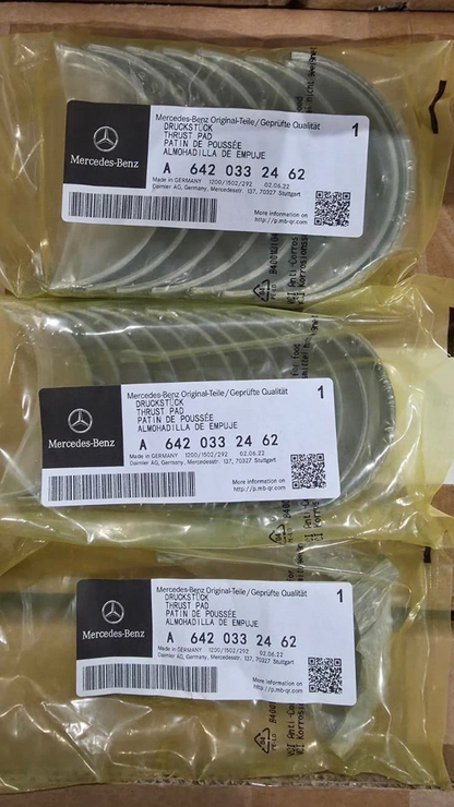 MERCEDES BENZ OM642 GENIUNE MAIN & CONROD BEARINGS SET + THRUST WASHERS FOR 3.0L V6 DIESEL ENGINE
