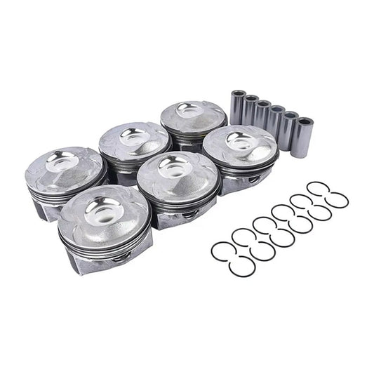 6x Pistons for Jaguar, Range Rover 3.0 V6 Petrol Engine
