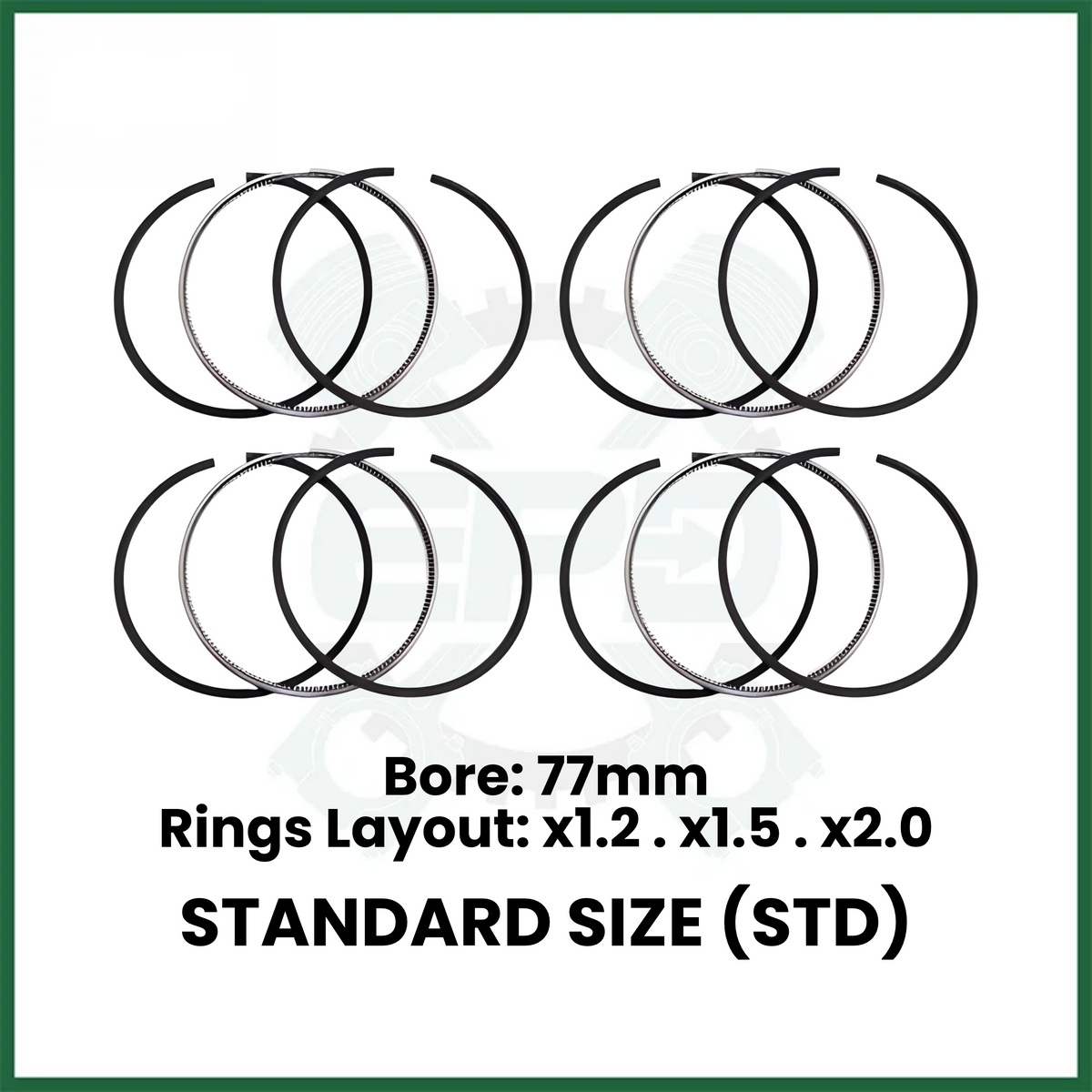 BMW Mini Piston Rings Set x4 STD for N13B16 N12 N14 N16 N18 1.6L Petrol Engines