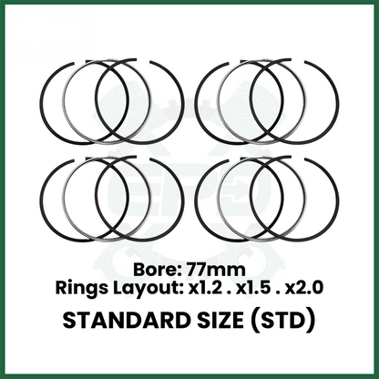 BMW Mini Piston Rings Set x4 STD for N13B16 N12 N14 N16 N18 1.6L Petrol Engines