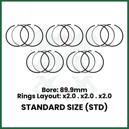 Ford Safa Transit 3.2 TDCi Diesel Engine Piston Rings Set x5 STD