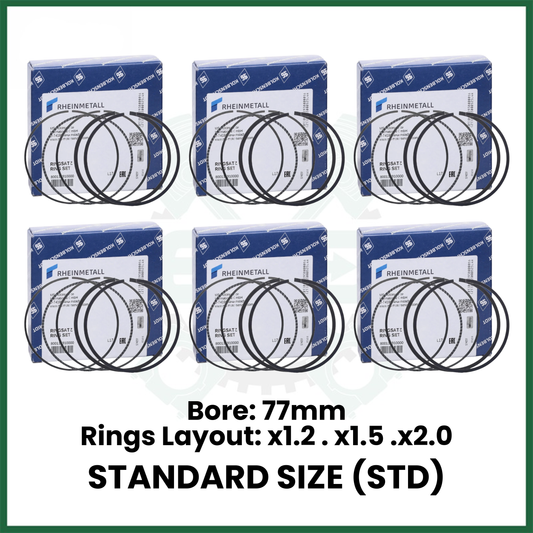 KOLBENSCHMIDT 800115910000 Piston Rings Set x4 STD for BMW Mini N13B16 N12 N14 N16 N18 1.6L Petrol