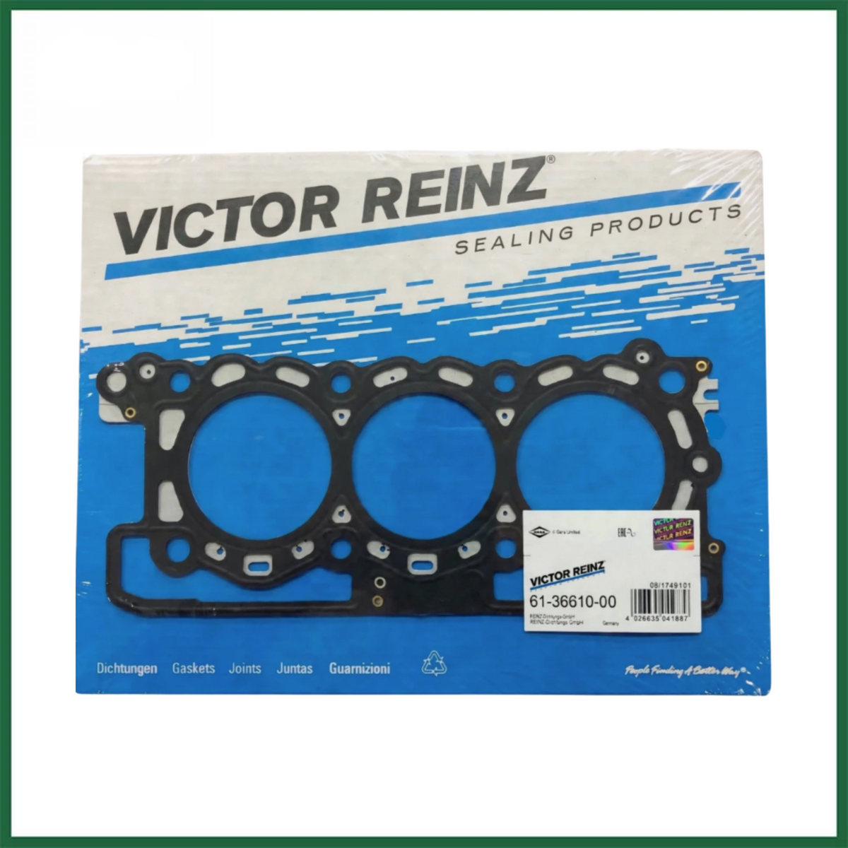 LAND ROVER JUGAR 306DT HEAD GASKET FITS 3.0L DIESEL ENGINE - VICTOR REINZ 61-36610-00