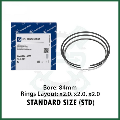 FORD ECOBLUE PISTON RING SET FITS 2.0L DIESEL ENGINE KOLBENSCHMIDT - 800129610000