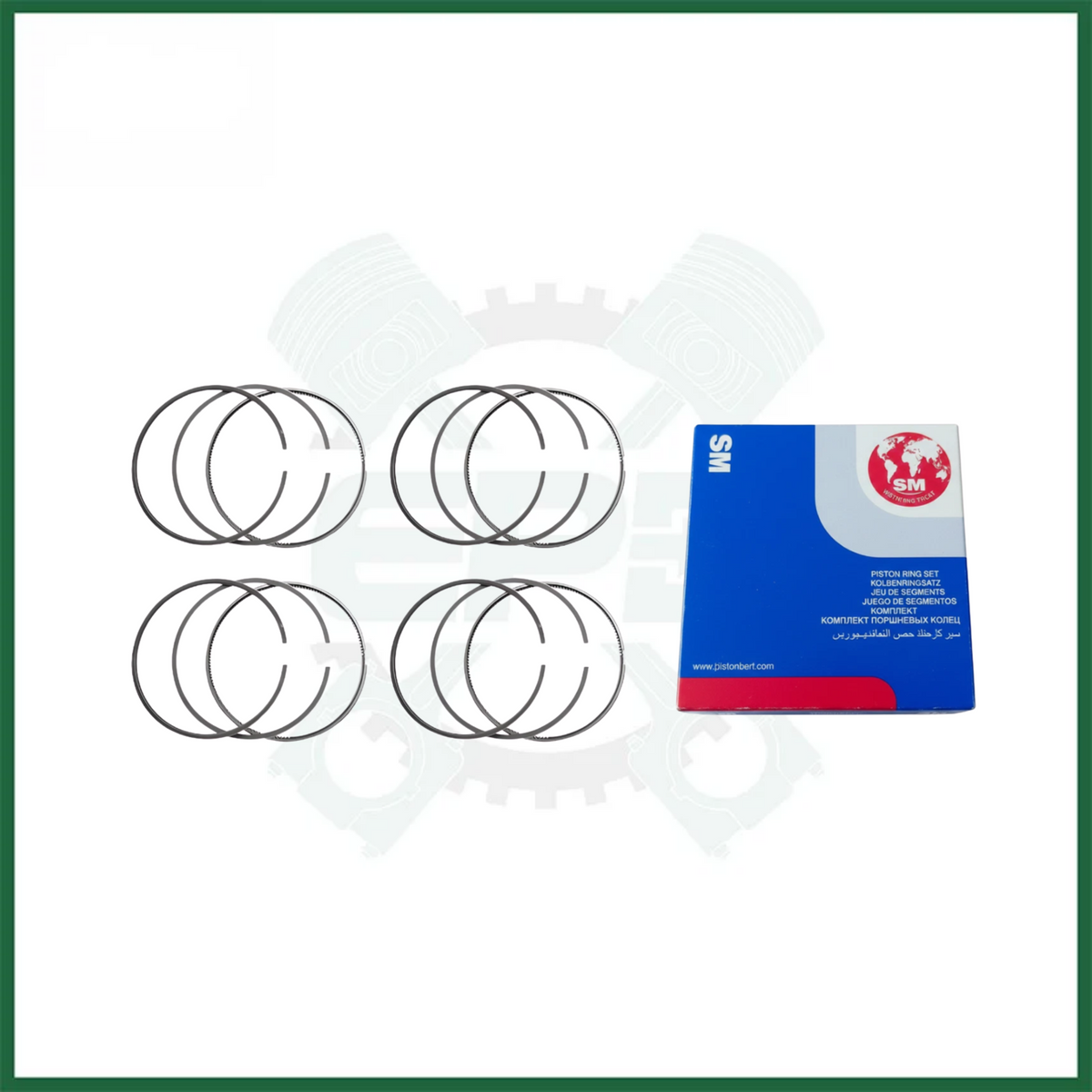 LAND ROVER JAGUAR PISTON RINGS SET 306DT FOR GEN 1 FITS 3.0L DIESEL ENGINE SM BRAND