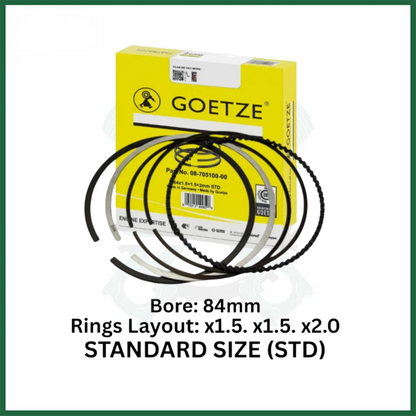 BMW M50B25 M52B25 M52B28 PISTON RINGS STD x1 2.5L 2.8L PETROL GOETZE 08-705100-00