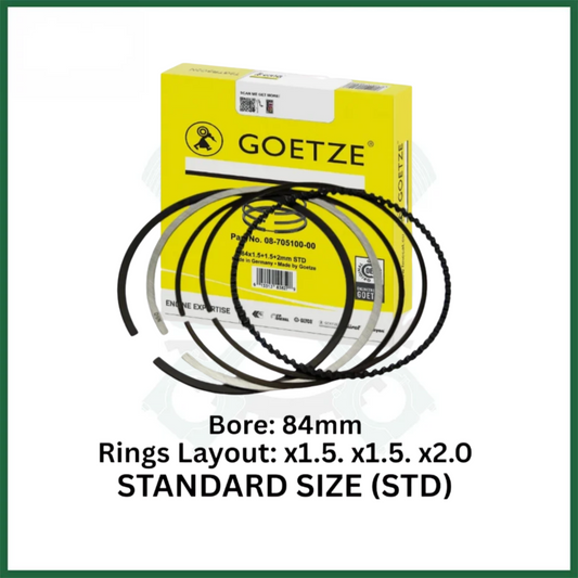 BMW M50B25 M52B25 M52B28 PISTON RINGS STD x1 2.5L 2.8L PETROL GOETZE 08-705100-00