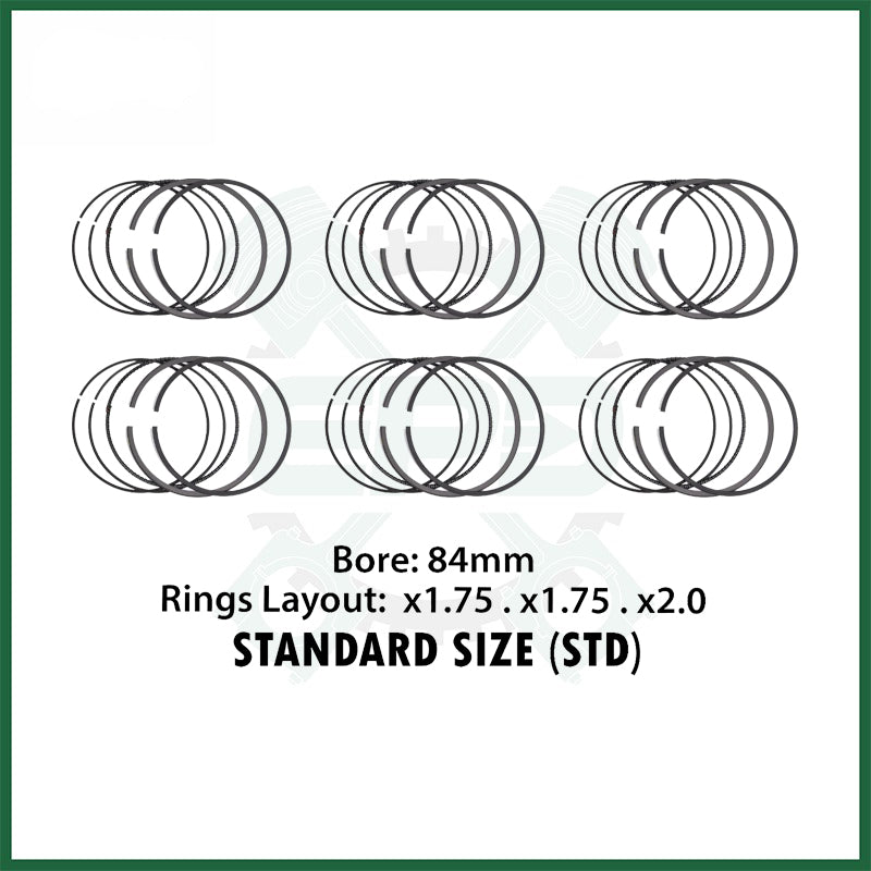 BMW N57D30 2pcs Connecting Rod & Piston Ring Set 3.0 Diesel Engine