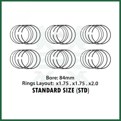 BMW N57D30 2pcs Connecting Rod & Piston Ring Set 3.0 Diesel Engine