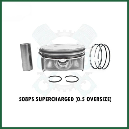 1x Piston With Rings Land Rover Jaguar 5.0 AJ133 508PS V8 Petrol Engine Oversize 0.50
