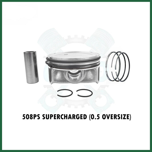 1x Piston With Rings Land Rover Jaguar 5.0 AJ133 508PS V8 Petrol Engine Oversize 0.50