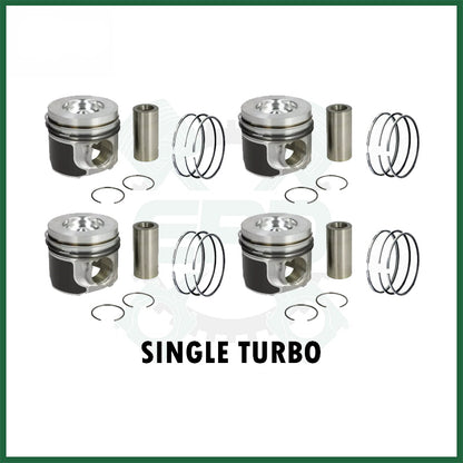 Land Rover 204DTD AJ200 2.0 Single Turbo Piston with Rings Set x4 STD Diesel